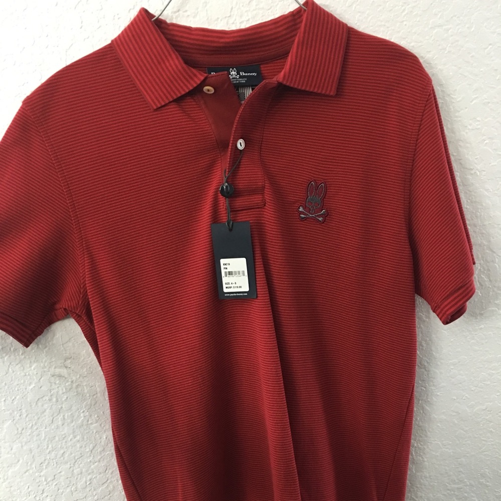 Pyscho Bunny Authentic Red Shirt